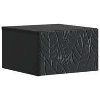 vidaXL Sieninis naktinis staliukas Juoda 49 x 34,5 x 20 cm