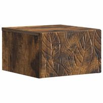 vidaXL Sieninis naktinis staliukas Dūminio ąžuolo 49 x 34,5 x 20 cm