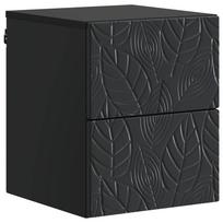 vidaXL Sieninis naktinis staliukas Juoda 34,5 x 33 x 40 cm