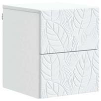 vidaXL Sieninis naktinis staliukas Balta 34,5 x 33 x 40 cm