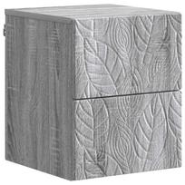 vidaXL Sieninis naktinis staliukas Pilka Sonoma 34,5 x 33 x 40 cm