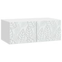 vidaXL Sieninė TV spintelė 98 x 41 x 30 cm Balta Apdirbta mediena