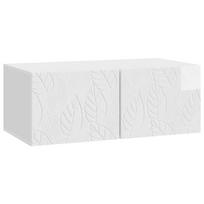 vidaXL Sieninė TV spintelė 98 x 41 x 30 cm Itin blizgi balta