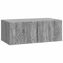 vidaXL Sieninė TV spintelė 98 x 41 x 30 cm Pilka Sonoma