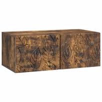 vidaXL Sieninė TV spintelė 98 x 31 cm Dūminio ąžuolo Apdirbta mediena