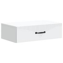 vidaXL Sieninis šoninis staliukas Balta 59 x 34,5 x 17 cm
