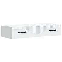 vidaXL Sieninis šoninis staliukas Balta 87,5 x 34,5 x 17 cm