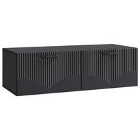 vidaXL Sieninė TV spintelė Juoda 98 x 41 x 30 cm Apdirbta mediena