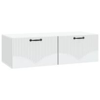 vidaXL Sieninė TV spintelė Balta 98 x 41 x 30 cm Apdirbta mediena