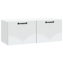 vidaXL Sieninė TV spintelė Balta 78,5 x 31 x 30 cm Apdirbta mediena