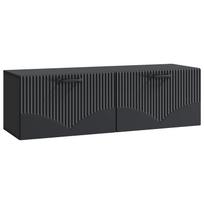 vidaXL Sieninė TV spintelė Juoda 98 x 31 x 30 cm Apdirbta mediena