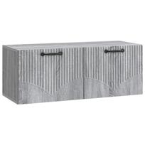 vidaXL Sieninė TV spintelė Pilka sonoma ąžuolo 78,5 x 31 x 30 cm