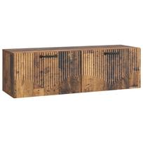 vidaXL Sieninė TV spintelė Sendintos medienos 98 x 31 x 30 cm