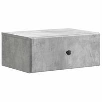vidaXL Sieninis naktinis staliukas Betono pilka 49 x 34,5 x 20 cm
