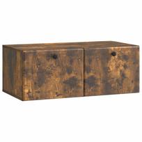 vidaXL Sieninė TV spintelė 78,5 x 41 x 30 cm Dūminio ąžuolo