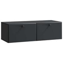 vidaXL Sieninė TV spintelė 98 x 41 x 30 cm Juoda Apdirbta mediena