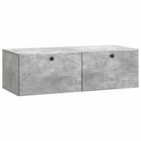 vidaXL Sieninė TV spintelė 98 x 41 x 30 cm Betono pilka