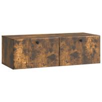 vidaXL Sieninė TV spintelė 98 x 41 x 30 cm Dūminio ąžuolo