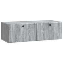 vidaXL Sieninė TV spintelė 98 x 41 x 30 cm Pilka Sonoma