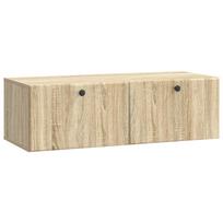 vidaXL Sieninė TV spintelė 98 x 41 x 30 cm Sonoma ąžuolas