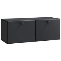 vidaXL Sieninė TV spintelė 78,5 x 31 x 30 cm Juoda Apdirbta mediena