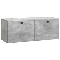 vidaXL Sieninė TV spintelė 78,5 x 31 x 30 cm Betono pilka