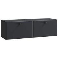 vidaXL Sieninė TV spintelė 98 x 31 x 30 cm Juoda Apdirbta mediena