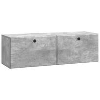 vidaXL Sieninė TV spintelė 98 x 31 x 30 cm Betono pilka