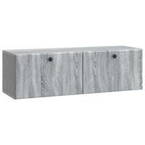 vidaXL Sieninė TV spintelė 98 x 31 x 30 cm Pilka Sonoma