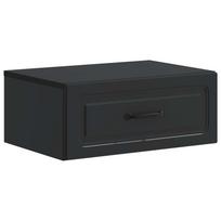 vidaXL Sieninis naktinis staliukas Juoda 49 x 34,5 x 20 cm