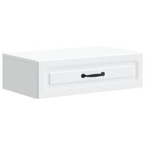 vidaXL Sieninis šoninis staliukas Balta 59 x 34,5 x 17 cm