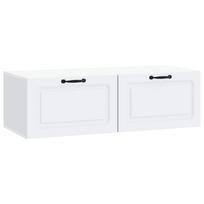 vidaXL Sieninė TV spintelė Balta 98 x 41 x 30 cm Apdirbta mediena
