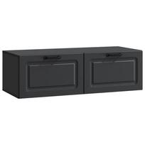vidaXL Sieninė TV spintelė Juoda 98 x 41 x 30 cm Apdirbta mediena