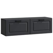 vidaXL Sieninė TV spintelė Juoda 98 x 31 x 30 cm Apdirbta mediena
