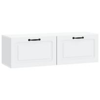 vidaXL Sieninė TV spintelė Balta 98 x 31 x 30 cm Apdirbta mediena