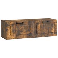 vidaXL Sieninė TV spintelė Dūminio ąžuolo 98 x 31 x 30 cm