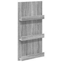vidaXL Žurnalų stovas Pilkas Sonoma 51 x 11 x 102 cm Apdirbta mediena