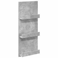 vidaXL Žurnalų stovas Betono pilka 43 x 11 x 102 cm Apdirbta mediena