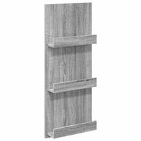 vidaXL Žurnalų stovas Pilkas Sonoma 43 x 11 x 102 cm Apdirbta mediena