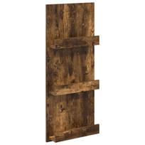 vidaXL Žurnalų stovas Rūkyta ąžuolas 43 x 11 x 102 cm Apdirbta mediena