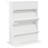 vidaXL Žurnalų stovas Balta 70 x 41 x 96 cm Apdirbta mediena
