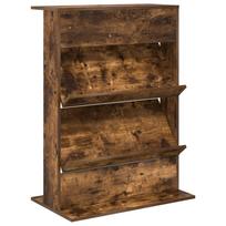 vidaXL Žurnalų stovas Rūkyta ąžuolas 70 x 41 x 96 cm Apdirbta mediena
