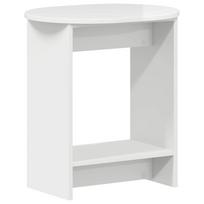 vidaXL Šoninis stalas Itin blizgi balta 50 x 39,5 x 55 cm