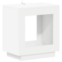 vidaXL Šoninis stalas Balta 60 x 40 x 65 cm Apdirbta mediena