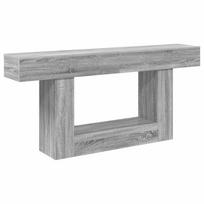 vidaXL Konsolinis stalas Pilka Sonoma 160 x 30 x 74 cm
