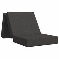 vidaXL Sulankstomas Sofos Lova 75 x 63 x 45 cm Tamsiai pilka
