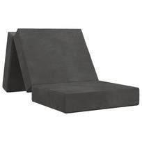 vidaXL Sulankstomas Sofos Lova 75 x 63 x 45 cm Tamsiai pilka