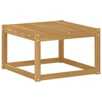 vidaXL Lauko stalas Kietos akacijos mediena Balta 59 x 59 x 37 cm