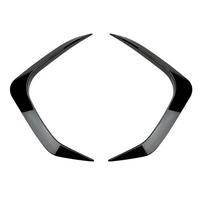 For BMW X1 U11 M Sport  2024 Gloss Black ABS Car Front Bumper Lip Splitter Side Air Vent Intake Fog Lamp Frame Spoiler Gloss Black gray
