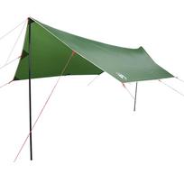 vidaXL Stovyklavimo tentas, žalias, 460x305x210cm, atsparus vandeniui